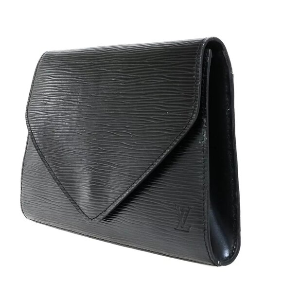 LOUIS VUITTON Arts Deco Clutch Bag Epi Leather Black Gold France M52632 66EB435 - Picture 2 of 12